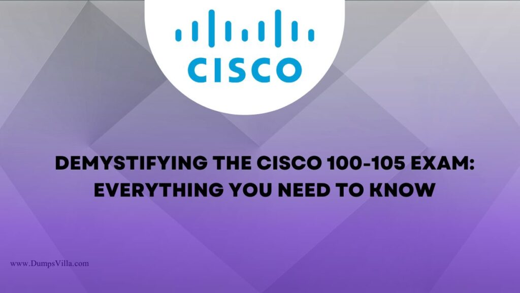 Cisco 100-490 Exam